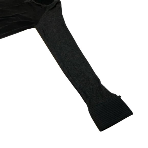 Weekend Max Mara silk panel long sleeve top black women's size L - Picture 5 of 10